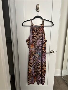 Animal Print Sleeveless Bodycon Dress